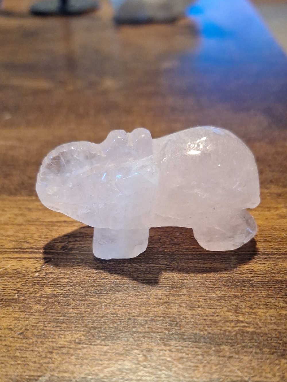 Rosequartz Mini Elephant
